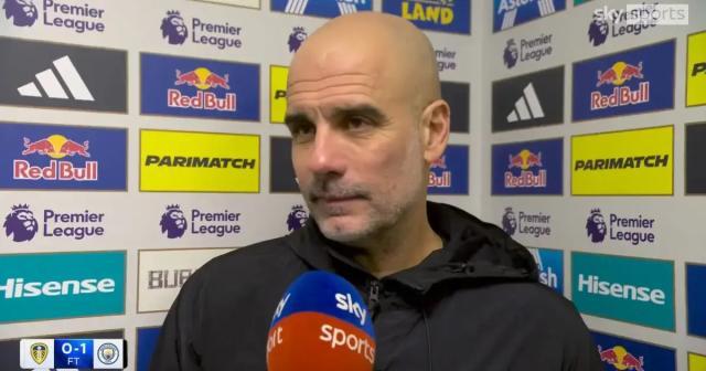 瓜迪奥拉:感谢英足总让曼城有更少时间备战皇马